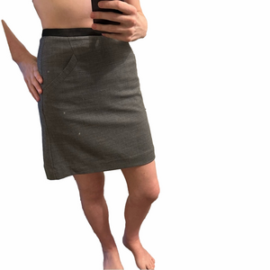 H&M Women A-line Gray Skirt Size 4